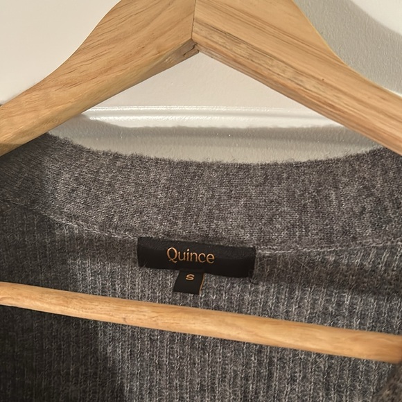 Quince Baby Alpaca-Wool Cropped Cardigan - Picture 3 of 6